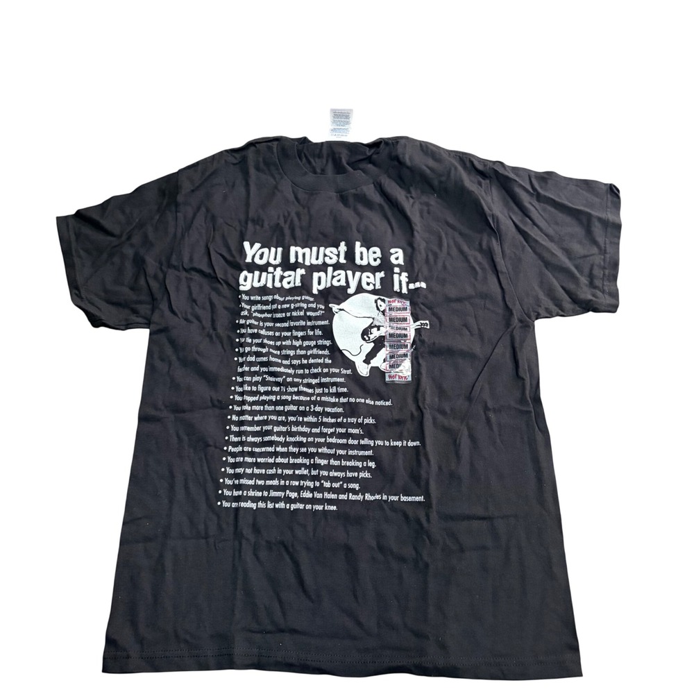 Hot Topic You Must Be A Guitar Player If Graphic T-Shirt Black Musician Fest